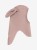 HUTTEliHUT Balaclava Ears Wool Fleece Mahogany Rose – wydłużony krój kominiarki merino