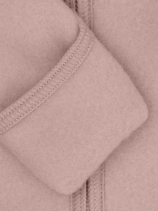 HUTTEliHUT Pram Suit Ears Mahogany Rose – wywijane zakończenie rękawa lub nogawki