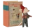 Maileg Christmas Mouse Baby in Book – świąteczna myszka z ilustrowaną książeczką