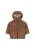 Konges Sløjd Nuka Jacket Cherry Dot Marrone ocieplana kurtka zimowa w wisienki