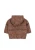 Konges Sløjd Nuka Jacket Cherry Dot Marrone brązowa kurtka zimowa widok z tyłu