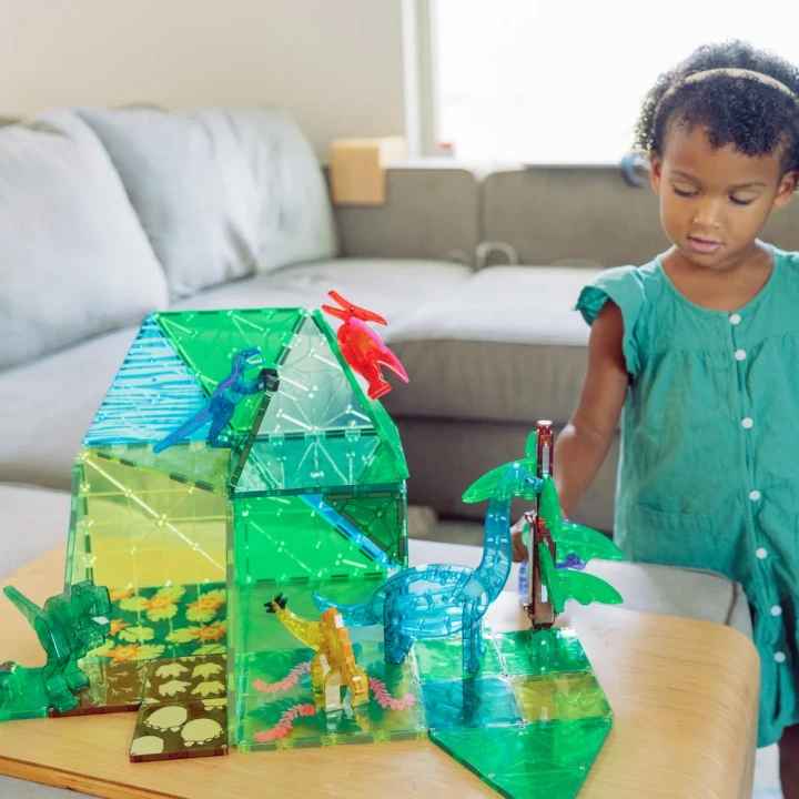 MAGNA-TILES Dino World XL – duża konstrukcja z dinozaurami