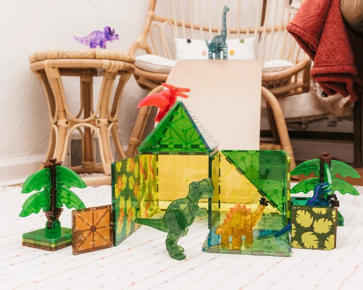 MAGNA-TILES Dino World XL – prehistoryczny świat do budowania