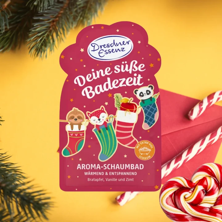 Dresdner Essenz Deine süße Badezeit, aromatyczny płyn do kąpieli z olejem migdałowym i długotrwałą pianą
