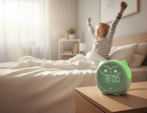 Cloud b Owlie – budzik i trener snu z zielonym światłem pobudki