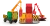MAGNA-TILES Builder 32 – dźwigi, drogi i elementy placu budowy