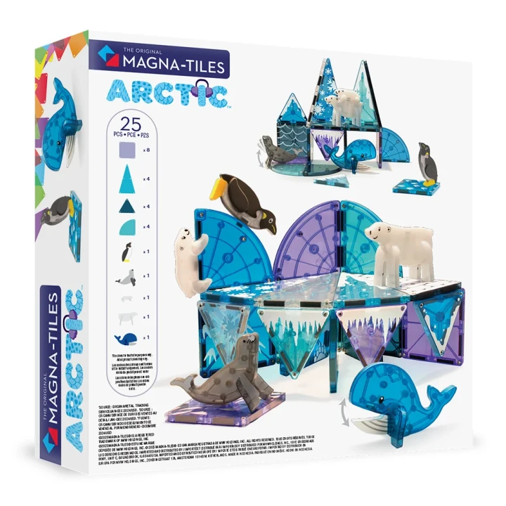 MAGNA-TILES Arctic Animals 25 el. – pełny zestaw arktyczny