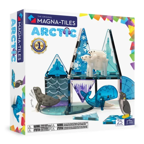 MAGNA-TILES Arctic Animals 25 el. – klocki magnetyczne ze zwierzętami Arktyki
