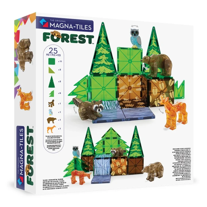 MAGNA-TILES Forest Animals 25 el. – pełny zestaw klocków magnetycznych