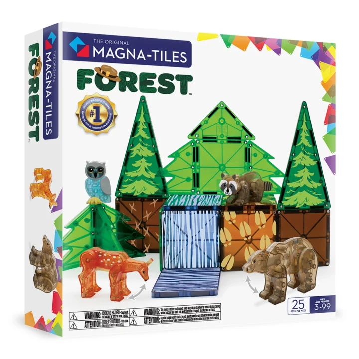 MAGNA-TILES Forest Animals 25 el. – klocki magnetyczne ze zwierzętami leśnymi
