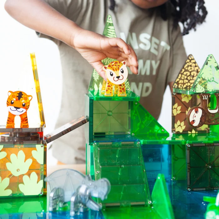 MAGNA-TILES Jungle Animals – budowanie tropikalnej krainy ze zwierzętami