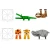 MAGNA-TILES Jungle Animals – hipopotam, leniwiec, tygrys, lampart i kajman