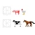 MAGNA-TILES Farm Animals – koń, krowa, świnka i kura