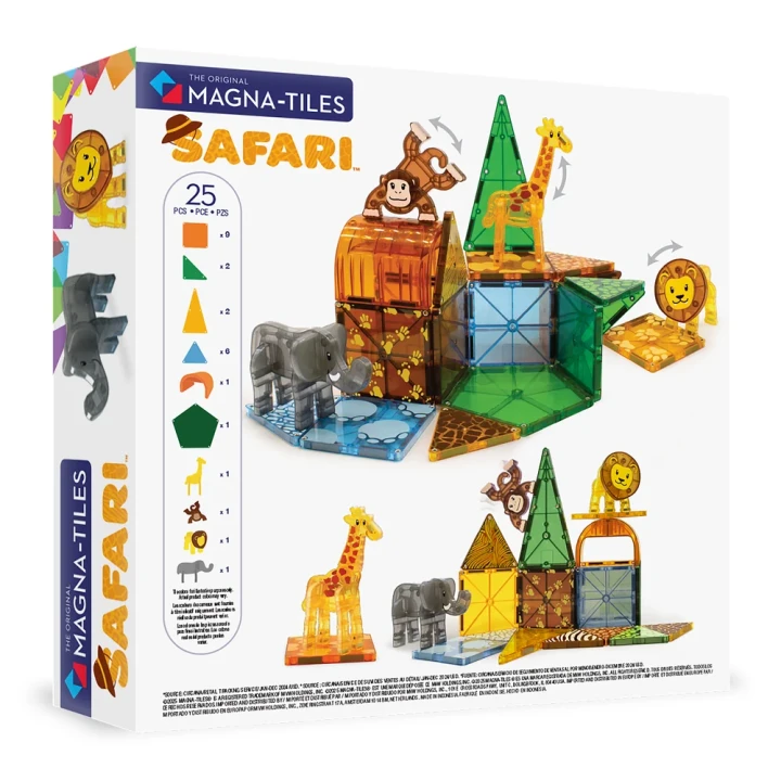 MAGNA-TILES Safari Animals 25 el. – pełny zestaw safari