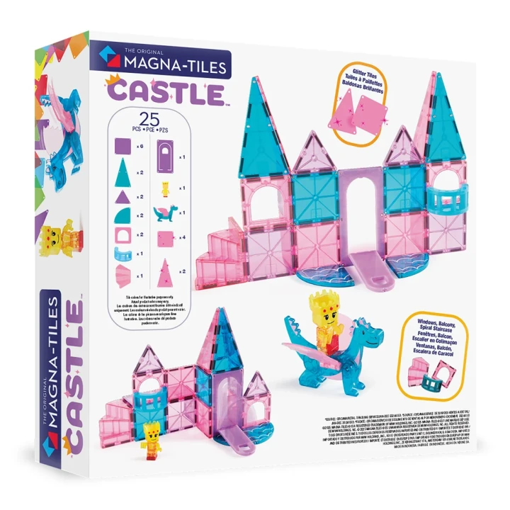 MAGNA-TILES Castle 25 el. – pełny zestaw klocków magnetycznych