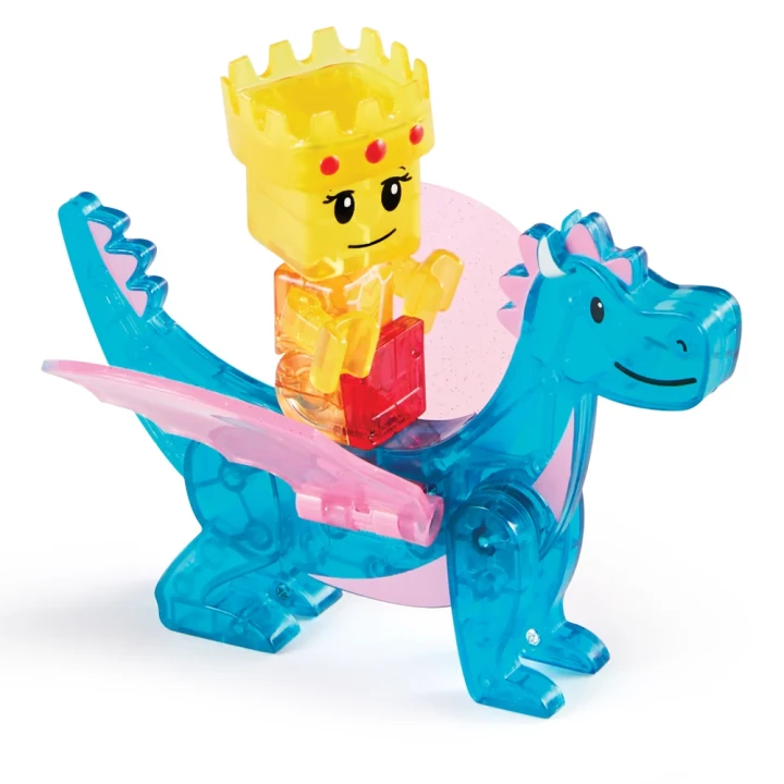 MAGNA-TILES Castle – smok i figurka królewska