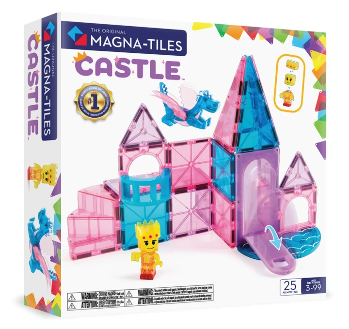 MAGNA-TILES Castle 25 el. – klocki magnetyczne zamek ze smokiem