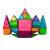 MAGNA-TILES Classic – kolorowa konstrukcja z kwadratów i trójkątów