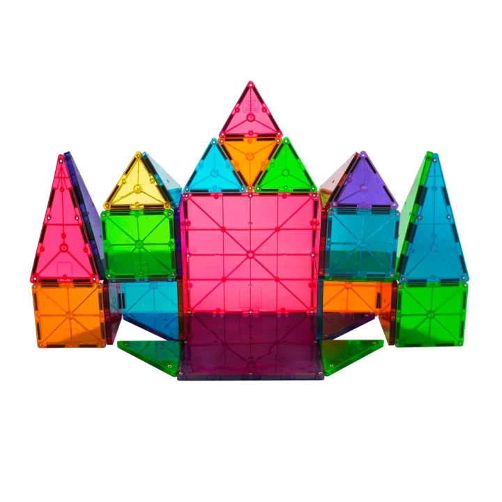 MAGNA-TILES Classic – kolorowa konstrukcja z kwadratów i trójkątów