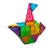 MAGNA-TILES Classic 32 – łódka z klocków magnetycznych