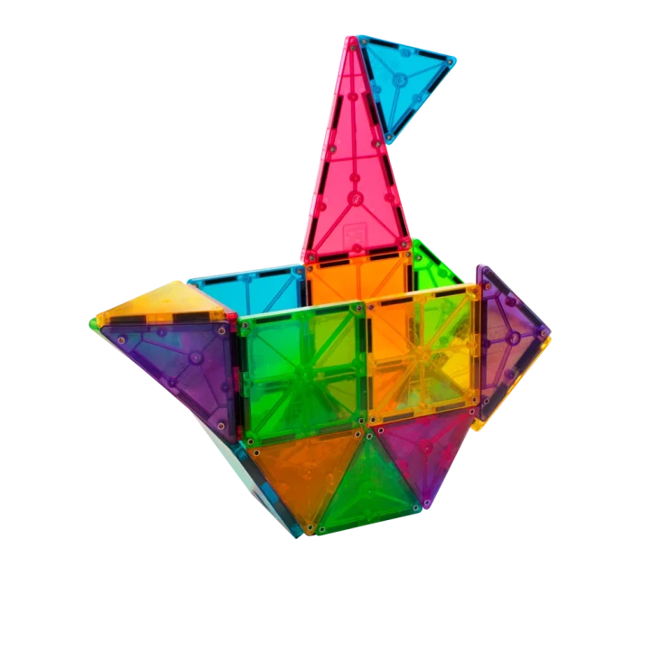 MAGNA-TILES Classic 32 – łódka z klocków magnetycznych