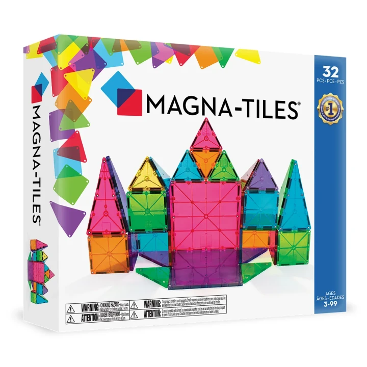 MAGNA-TILES Classic 32 el. – zestaw startowy klocków magnetycznych