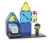 MAGNA-TILES Police Patrol – posterunek policji i radiowóz microChassis