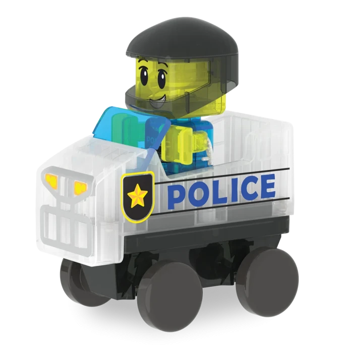 MAGNA-TILES Police Patrol – magnetyczny radiowóz z figurką policjanta