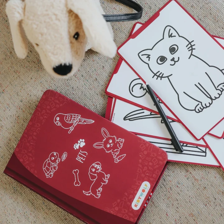 KIDYDRAW MINI Pets – tablet LCD i karty ze zwierzętami