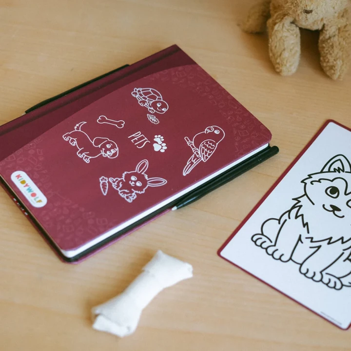 KIDYDRAW MINI Pets – tablet LCD z rysikiem i ilustracjami