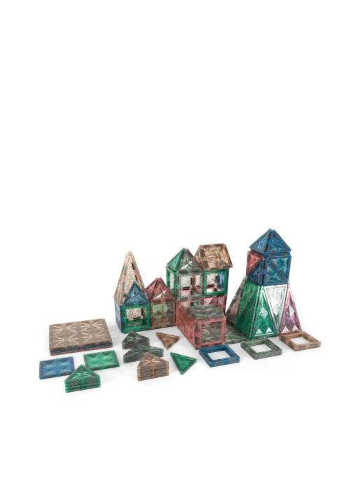 Konges Sløjd Piece by Piece Magnetic Build Glitter – konstrukcje z klocków magnetycznych
