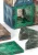 Konges Sløjd Piece by Piece Magnetic Build Glitter – zielona konstrukcja
