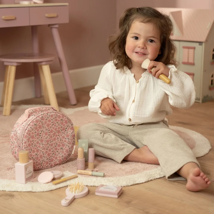 Little Dutch Beauty Case drewniany zestaw do zabawy w makijaż