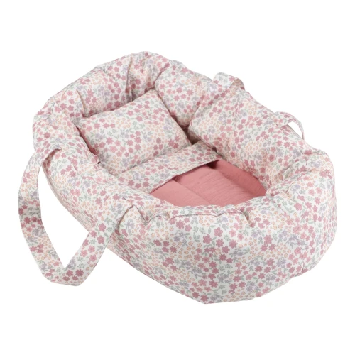 Little Dutch Doll’s Carrycot Pink kwiatowe nosidło dla lalek