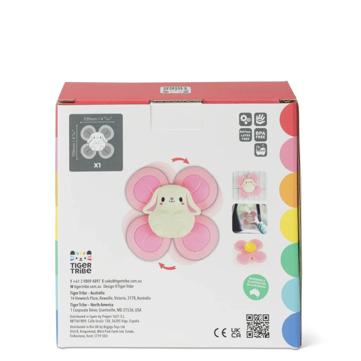 Tiger Tribe Sensory Spinner Bunny – opakowanie z tyłu