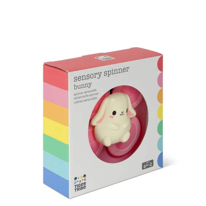 Tiger Tribe Sensory Spinner Bunny – opakowanie pokazane pod kątem