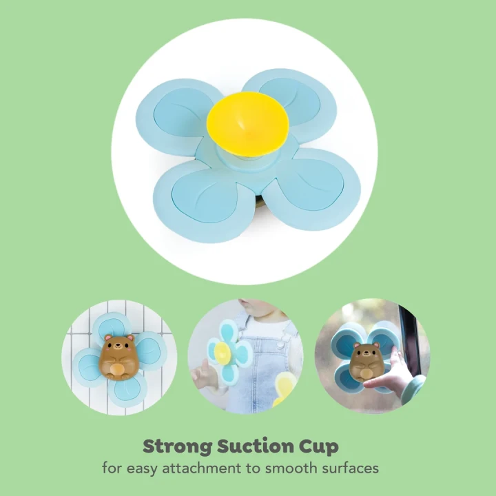Tiger Tribe Sensory Spinner Bear – mocna przyssawka do gładkich powierzchni