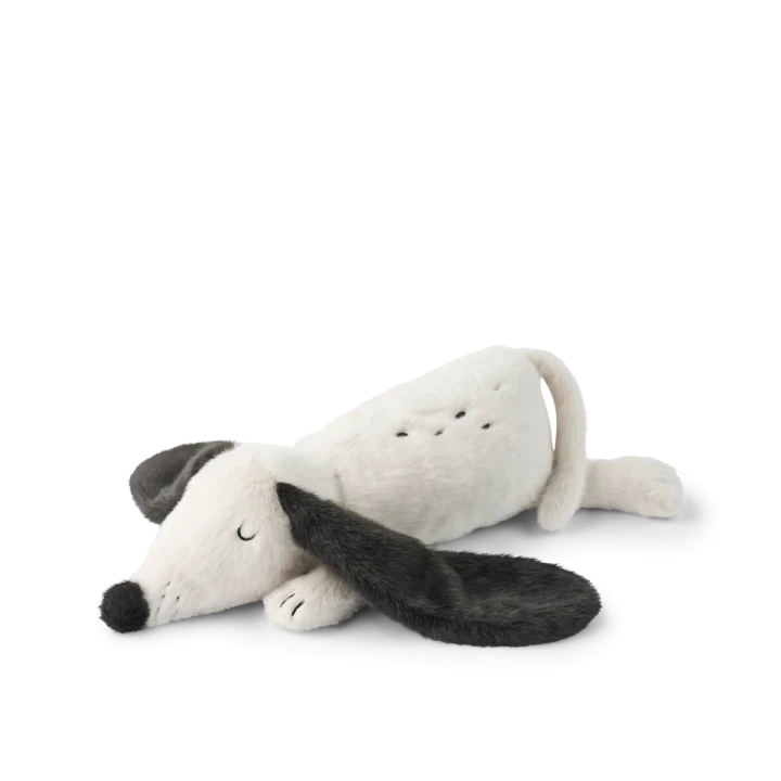Liewood Berto Sleepy Dog Sandy pluszowy piesek-przytulanka do snu i przytulania