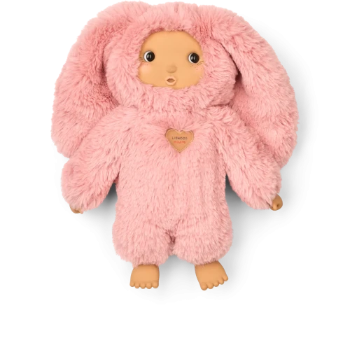 Liewood Miko Rosey Rose Blush miękka lalka z silikonową twarzą i dłońmi