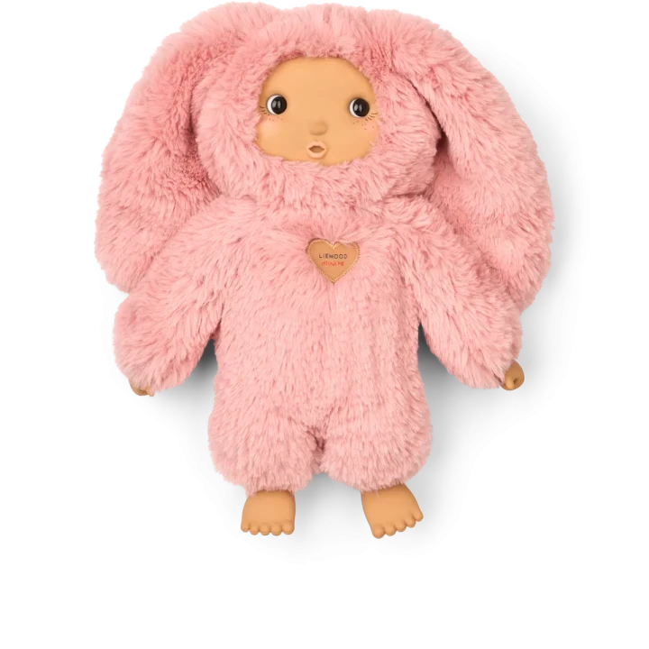 Liewood Miko Rosey Rose Blush miękka lalka z silikonową twarzą i dłońmi