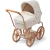 Liewood Adaline Pile Mini Me Sandy głęboki wózek dla lalek z gondolą i dużymi kołami