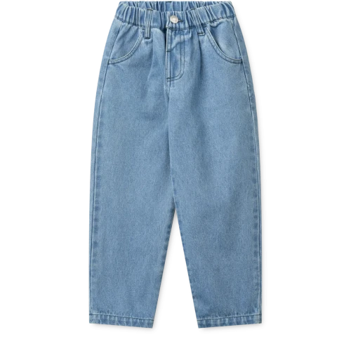 Liewood Jiro Denim klasyczne spodnie jeansowe z bawełny – widok z przodu