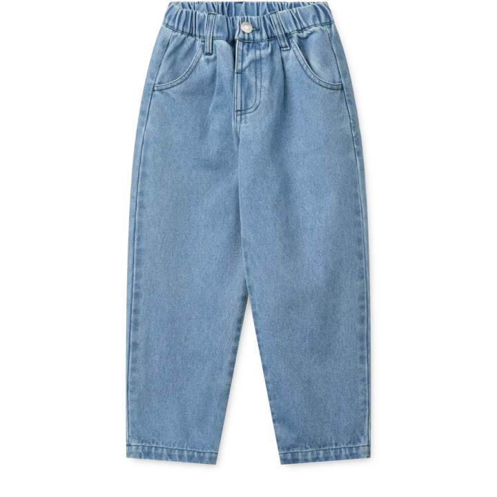 Liewood Jiro Denim klasyczne spodnie jeansowe z bawełny – widok z przodu