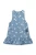 Liewood Angelica Sweethearts / Light Blue Denim jeansowa sukienka z falbanką – widok z przodu