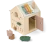 Liewood Lucas Activity Cube drewniany sorter z lusterkiem, labiryntem i drzwiczkami