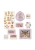 Konges Sløjd Glam Me Up Suitcase Amour Pink – zawartość zestawu