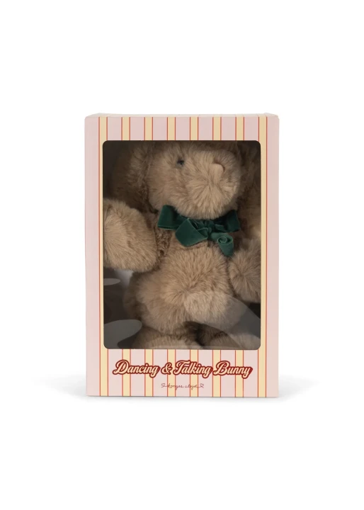 Konges Sløjd Dancing &amp; Talking Bunny Toy Off White – opakowanie z okienkiem