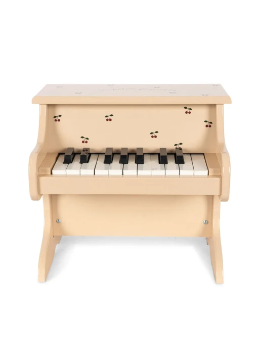 Drewniane pianino dla dzieci Konges Sløjd Piano Glossy Cherry – widok z przodu