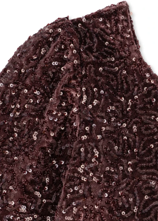 Konges Sløjd Viola Dress Decadent Chocolate – detal rękawa