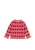 Laula Sweater Heart – widok całego swetra od tyłu, pokazujący wzór serc na plecach i rękawach.